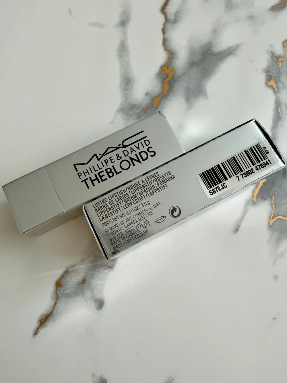 NIB MAC Phillipe & David Limited Edition Lipstick in Davidblonde